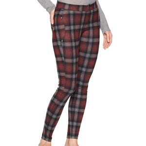 Hue red-plaid brushed cowgirl leggings/ best offer excepted/free gift with order